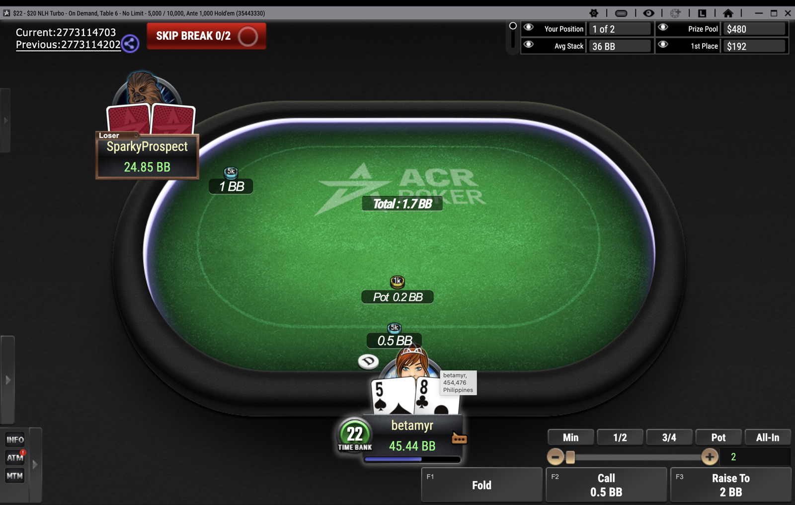 How I dominated my last 22$ tournament